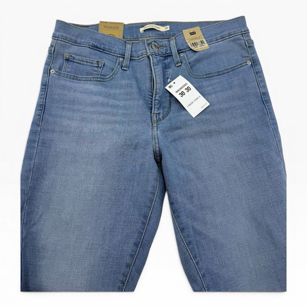 Levis WOMENS SIZE 10 MEDIUM W30 L30 311 Shaping Skinny Jeans Light Wash - Picture 7 of 8